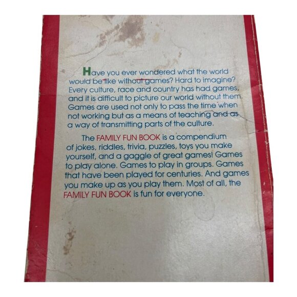 Family Fun Book Vintage Game Activities For All Ages Paperback 1980s - Picture 6 of 13